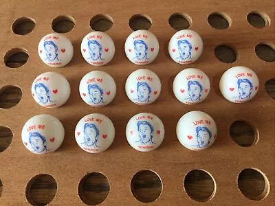 Vintage| Elvis Presley  Love Me Tender  | Blue & Red On White Marble | LOT OF 13 • $30