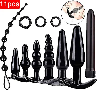 Anal Plug Prostate Massager Dildo Beads Anal Butt Plug Sex Toys For Women Men • $7.99