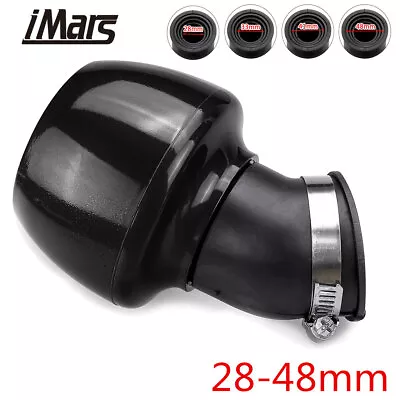 Imars 28mm-48mm Air Intake Motorcycle Filter Cleaner 45° Degree Angled Universal • £8.98