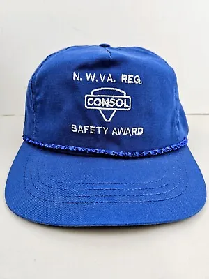 Vintage USA MADE Consol Mining Trucker Hat Snapback Dad Cap • $25