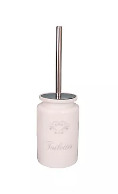 French Shabby Vintage Chic Ceramic Toilettes Toilet Brush Freestanding • £27.99