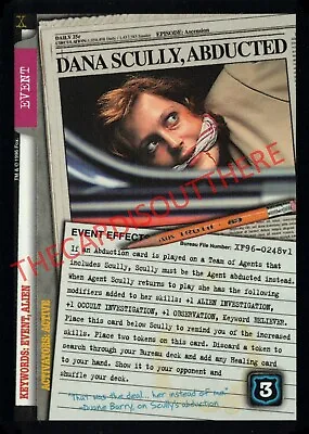 The X Files CCG XF96-0248 DANA SCULPTLY ABDUCTED - MINT ULTRA RARE Premiere Card • $26.73