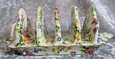 Vintage Royal Winton Chintz Queen Anne Toast Rack Toastrack 1930 • $69.95