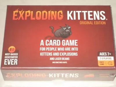 EXPLODING KITTENS Original Edition Card Game NEW/SEALED • $38