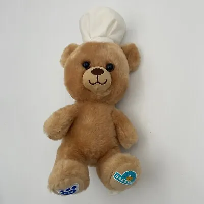 Build A Bear Mini 9  Baker Bakeshop Chef Tan Brown BAB Plush Stuffed Animal Toy • $9.99