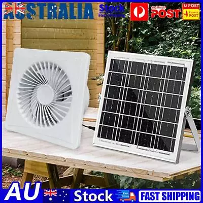 Solar 12V Exhaust Fan Extractor Fan For Bathroom (6 In Fan + 8W Solar Panels) • $80.40