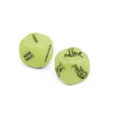 Couples Sex Dice Glow In The Dark Adult Kama Sutra Love Foreplay Game Gift • £2.99