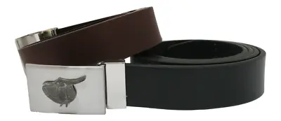 Saddle Leather Belt And Decorative Buckle In Gift Pouch 307 • £39.99