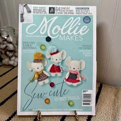 Mollie Makes Magazine Issue 136 Handmade Craft Instructions Papers Included • $12.99