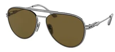 $435.60 • Buy Prada PR 54ZS Matte Ruthenium/Brown 57/16/140 Men Sunglasses