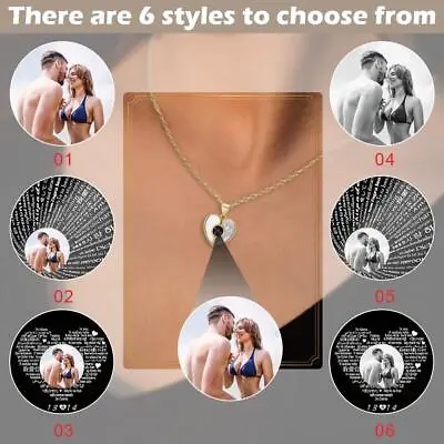 Necklace Light Projection Personalized Picture Pendant Jewelry Gift W  Prod • $10.45