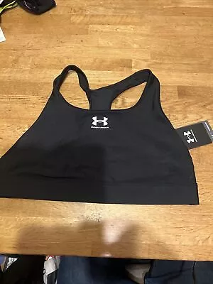 Under Armour Womens HG Mid Padless Medium Impact Sports Bra Training Fitness Gym • £11.99