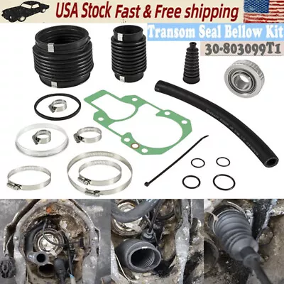 For MerCruiser Alpha 1 Gen 2 Bellows Transom Seal Repair Kit W/ Gimbal Bearing • $76.80