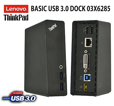 Docking Station Lenovo THINKPAD Basic USB 3.0 Yoga E430c E430 E335 E330 X1 DOC27 • $17.79