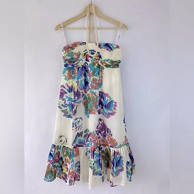 Shoshanna 100% Silk Floral Dress 4 • $65