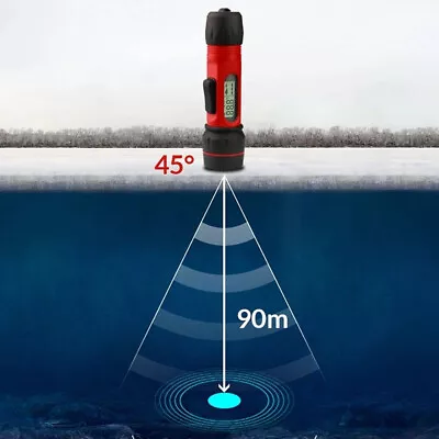 Digital Handle Fish Finder Underwater 100M Depth Sonar Echo Sounder Fishing • $101.82