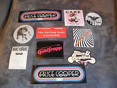 Rock Pop Metal Promotional Sticker Set Of 10 Stickers Lot#114 • $7