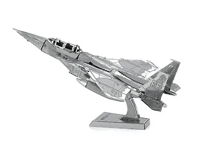 Metal Model Aircraft F-15 Eagle Plane Jet 3D Laser Cut Sheet Metal DIY Kit Gift • £9.95