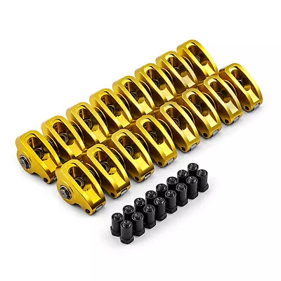 Chevy SBC 350 1.6 Ratio 3/8  Aluminum Roller Rocker Arms Set • $192.11