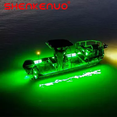 Underwater Fishing Lights LED Green Submersible 15000 Lumens Fish Attracter US • $23.75