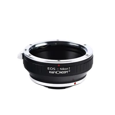 K&F Concept Canon EOS EF To Nikon 1 Lens Mount Adapter Fits EOS EF And EF-S Len • £13.97