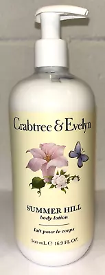Crabtree & Evelyn Summer Hill Body Lotion 16.9 Fl. Oz Pump Bottle • $23.99