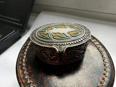 £12.50 • Buy Vintage 925 Sterling Silver Enamel Pill Box