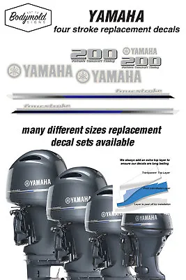 YAMAHA  200HP Four Stroke 2013 Outboard Decals • $121.97