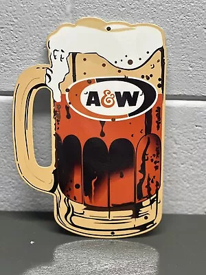 A&W ROOT BEER Thick Metal Sign Soda Diner Pop Bottle Can Beverage Gas Oil • $89.99