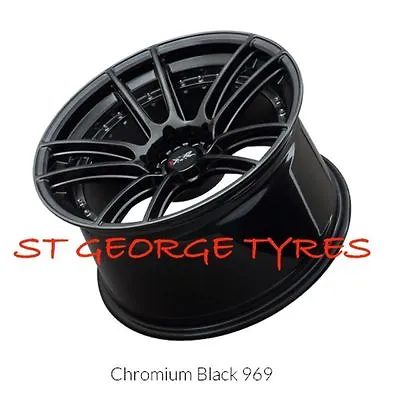 $1550.19 • Buy 4 X 18  X 8.75 Xxr 969 Chromium Black Wheels 5x100 5x114.3 Et +20 Genuine Xxr969