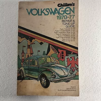 Chilton Auto Service Manual Volkswagen 1970 -77 Repair And Tune-up Guide 6619 • $15