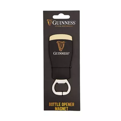 Guinness Bottle Opener Fridge Magnet - Guinness Pint Shape Magnet Bottle Opener • $8.61