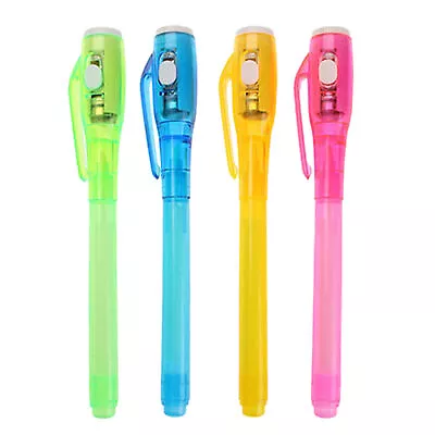 Invisible Ink Pen Upgraded Spy Pen Invisible Ink Pen With UV Light Magic 4pcs • $8.82