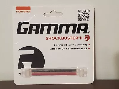 Gamma Shockbuster II Red Black Zorbicon Gel Tennis Shock Vibration Dampener • $4.99