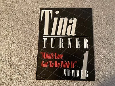 Tina Turner 1984 Whats Love Got To Do With It #1 Original Print Poster Type Ad • $9.50