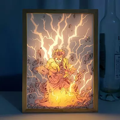 Thunder Strike LED Light 3D Frame Photo | Room Decor | Glow In The Dark • £24.99