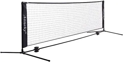 Mini Portable Tennis Net For Driveway - Kids Soccer Tennis Net - Pickleball Net • $76.98