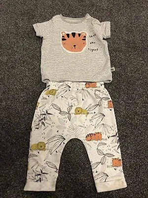 Baby Boys Tiger 2 Piece Outfit 3-6 Months BNWOT  • £4