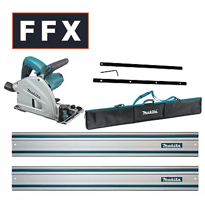 Makita FFX10KIT 110v 165mm SP6000J Plunge Cut Saw And Guide Rail Kit  Rail Bag  • £468.74