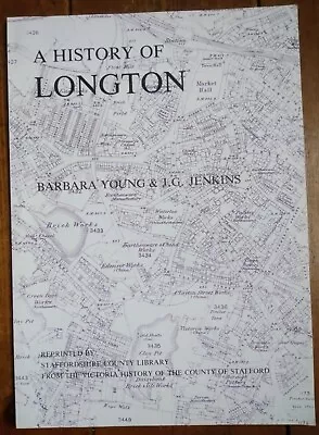 A History Of Longton With Map (1963) Reprint * Stoke On Trent Staffordshire • £2.95