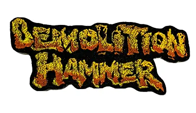 £4.50 • Buy DEMOLITION HAMMER - Logo - Woven Patch Sew On Thrash Death Metal