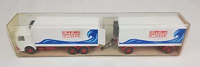 Wiking HO #472 Man  Pack Fisch  Double Tractor Trailer Truck 8  Long Mint W/Box • $9.95