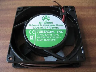 Bi-Sonic Axial Fan 9P-230HS 230V AC 92x92x25mm • £12