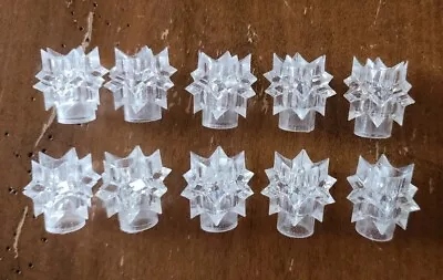 10 Pcs Vintage Starburst Star Christmas Light Reflector Covers Clear Lot Of 10 • $19.50