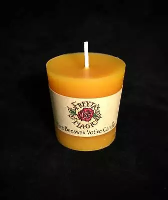 Pure Beeswax Votive Candle | 100% Hand Poured Montana Beeswax | Lead-Free Wick • $9.99