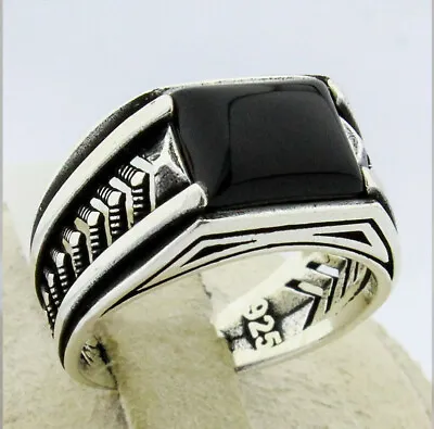 Black Ring Musician Men Rock Star Elvis Presley Collection Jewelry Punk Arrow • $19