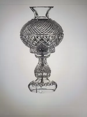 14  Waterford Crystal. *NEW*  Aran Inishmaan Hurricane Lamp  • $495