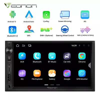 Eonon UA13 Android 13 Double 2Din 7  IPS Car Stereo Radio GPS CarPlay Audio WiFi • $172.29