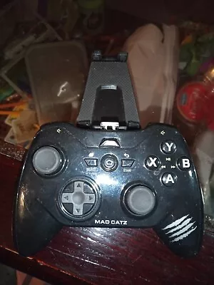 NICE MAD CATZ C.T.R.L.S BLUETOOTH CONTROLLER/GAMEPAD IOS 8/iPad/IPHONEBlackVG • £7.99