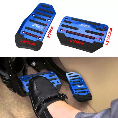 Non-Slip Automatic Gas Brake Foot Pedal Cover Pad Universal Car Accessories 2Pcs • $11.99